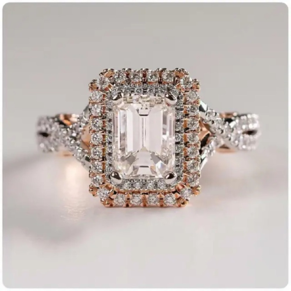 Gorgeous Two-Tone S925 Ring – Silver & Rose Gold Accents